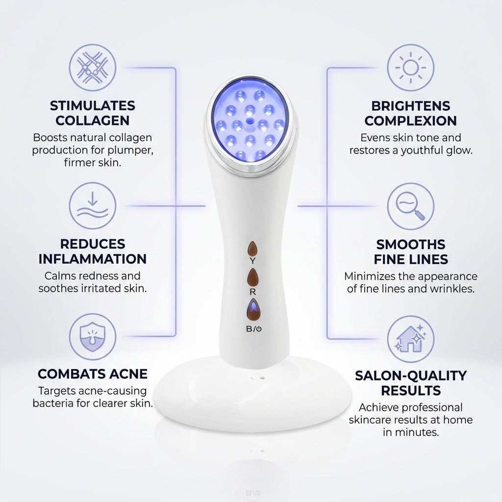 LED Light Facial Treatment Wand