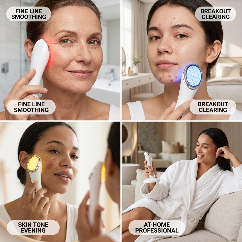 LED Light Facial Treatment Wand