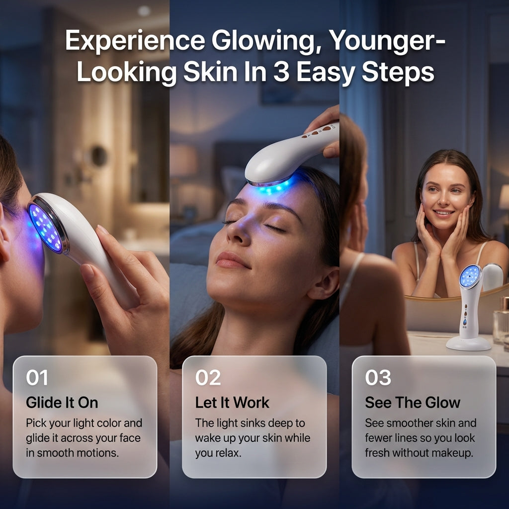 LED Light Facial Treatment Wand